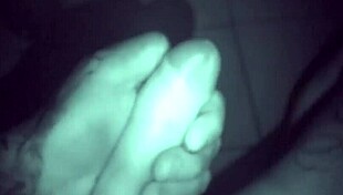 Late Night Solo Tattoo Masturbation with Intense Toy Stroking Climax