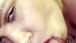 dj brisa lays back sucking cock so deep she gags hard in dorm room striptease tease