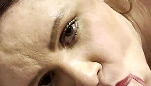 dj brisa lays back sucking cock so deep she gags hard in dorm room striptease tease