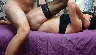 Beautiful wife teases agent with bent over anal audition