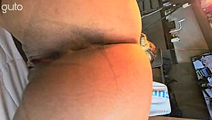 you seeing this big ass latina with tattoos riding huge cock doggystyle then creampie?