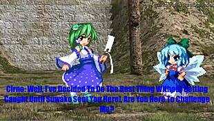 sanae sneaks a wild fuck with cirno in hilarious touhou comic parody action