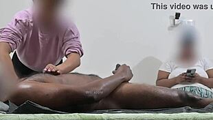 Guy caught receiving sneaky happy ending during steamy massage session