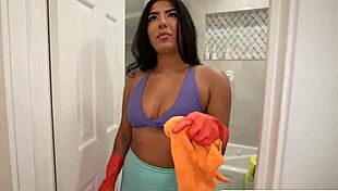 my petite indian maid jasmine sherni shakes her big ass for me