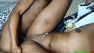 Slim Ebony Mama Bent Over, Devoured by Housekeeper's Massive Black Cock Doggystyle