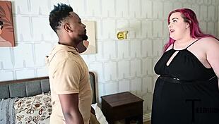 ssbbw ashley garland's fat ebony ass gets bareback dicked down deep by finnish interracial lover.