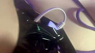 i'm dripping red all over cumming hard with my toy on feet