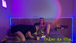 Tattooed Hottie Behind Scenes Sucking And Oiling Sheer Red Outfit