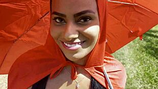 Whoa super naughty little red riding hood meets hungry woodcutter deep in forest for rough outdoor fun! 🔥🌲🍆💦