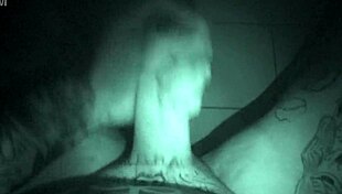 Late Night Solo Tattoo Masturbation with Intense Toy Stroking Climax