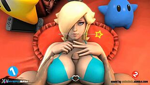 big tits bounce in wild titty fuck switch up