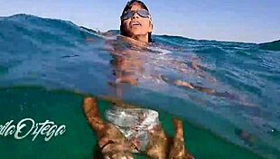 Pornstar sheila ortega sucks fucks underwater snorkeling poolside 🌊🍆
