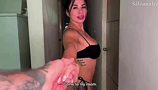 Silvana Lee Invites Hard Doggystyle Slam from Neighbor Model!