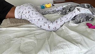 i'm bored so i play with my toys at home teasing myself slowly