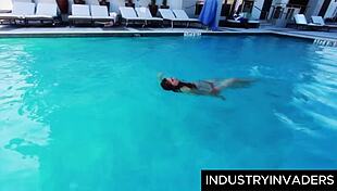 Big Ass Redhead Fucked by Black Cock Shower Pound