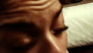 dirty latina slurps huge black cock like a hungry whore