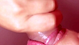 Japanese babe gulps monster cock cum close-up
