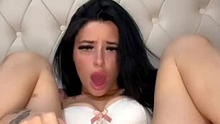 British exchange student teases her secrets in solo webcam play