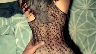 feelin her sexy latina curves in net lingerie beggin for pov pound