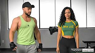 gym fuckin sweat an iron cumshot with pure protein oh yeah