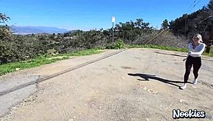 nichole saphir and savvy suxx dive into hardcore outdoor threesome fun