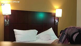 Sexy goth shemale in lingerie deepthroats throbbing cock hungrily