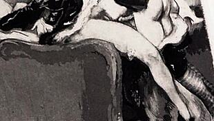 vintage erotic art showcases hairy beavers in retro style