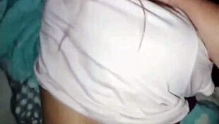 Intriguing oiled tattooed stepsis screams on big dildo masturbation