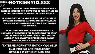 hotkinkyjo fists her own asshole extreme till prolapse pops out