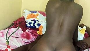 ebony star gets morning creampie from big black cock deep inside