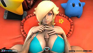 big tits bounce in wild titty fuck switch up