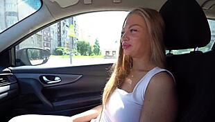 WOW! NUDE ARTIST SPERM PAINTING DRIVES HOME SENSUAL FUCK STORY