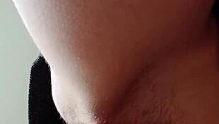 i cum hard rubbing my hairy wet pussy!