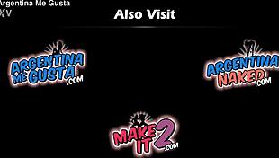 Big Bubble Butt Latina's Huge Tits Spill from Spandex Yoga!