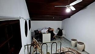 student seduced by teacher in office bends over for doggystyle sex