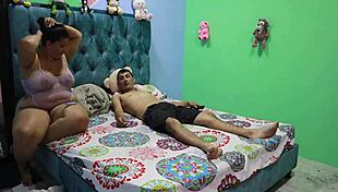 Colombian bride's big tits bounce in drunk homemade deepthroat cowgirl monster cock cumshot