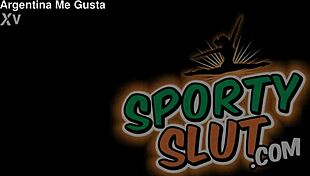 Big Bubble Butt Latina's Huge Tits Spill from Spandex Yoga!