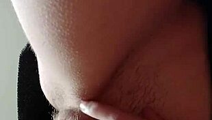 i cum hard rubbing my hairy wet pussy!