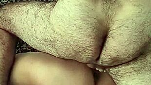 hot babe slams her perfect ass back onto his throbbing cock for deep anal