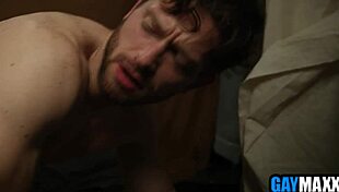 Gay Hunk Barebacks Injured Buddy with Deepthroat and Hard Anal Pounding