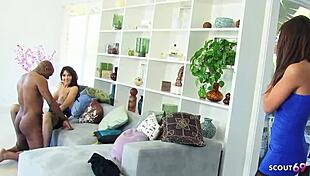 Teen Joins Stepmom's BBC Threesome