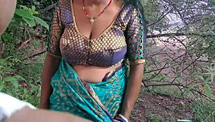 desi santhali bhabhi hooks up for outdoor fucking