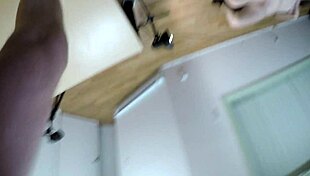 Skinny Audrey Decker Gags on Cock in Extreme Deepthroat Casting POV