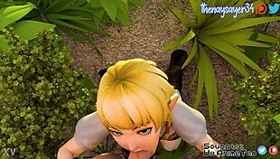 Linkle Deepthroats Massive Cock In Clothed Hentai POV Blowjob Action