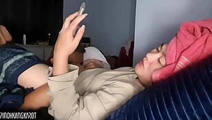 chubby asian screams as tongue devours swollen wet pussy