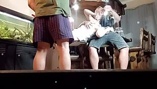 wife deepthroats monster bbc cumshot facial cuckold dare!