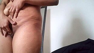 damn latina stepmom strips for work fingers juicy big clit pussy tattooed legs