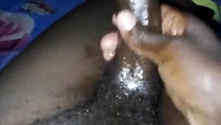 african stud strokes massive black monster cock in solo tease display