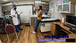 dr tampa's entrance physical for zombae at university 😍 nurse spreads for patient pov