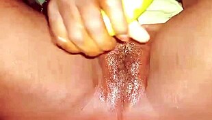 Indian Desibhabhi Pounds Brinjal Deep